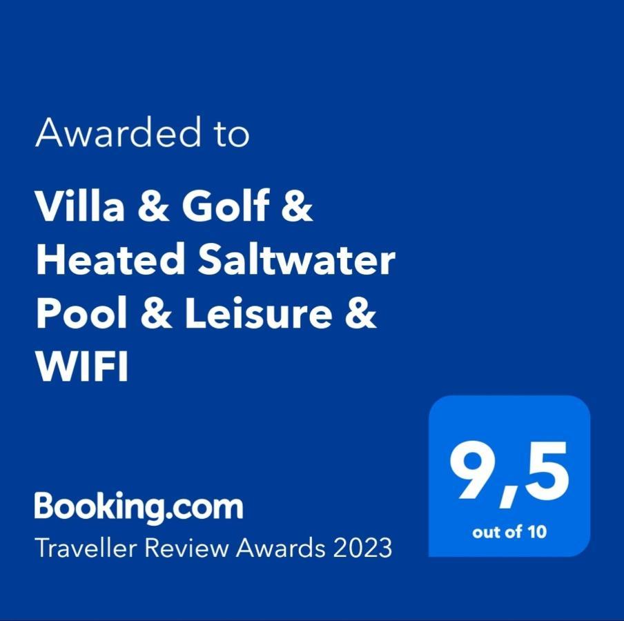 Villa & Golf & Heated Saltwater Pool & Leisure & Wifi Caleta De Fuste Exteriér fotografie